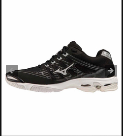 MIZUNO, WAVE VOLTAGE, INDOOR, BLACK/SILVER, MEN, US 6 /EUR 38 /UK 5 /СМ 24