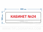 100х300 мм (Полистирол 3 мм) Тактильная табличка комплексная, Полноцвет
