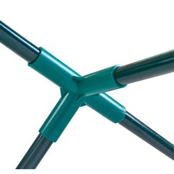 UGH-S33 L270 GREEN-GREEN Парник уличный. 270x90x90см. Металлическая труба в ПВХ. цвет зеленый. Тент из армированного полиэтилена 135г-м2. цвет сетки зеленый. TM ФитоЛето