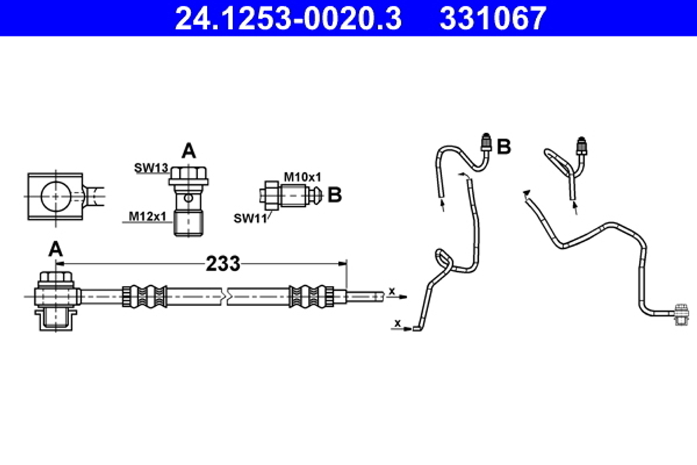 ATE - 24125300203-ATE - Brake Hose