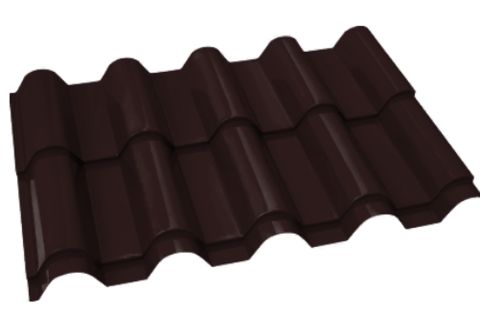 Металлочерепица Банга Полиэстер RAL 8017 Шоколад
