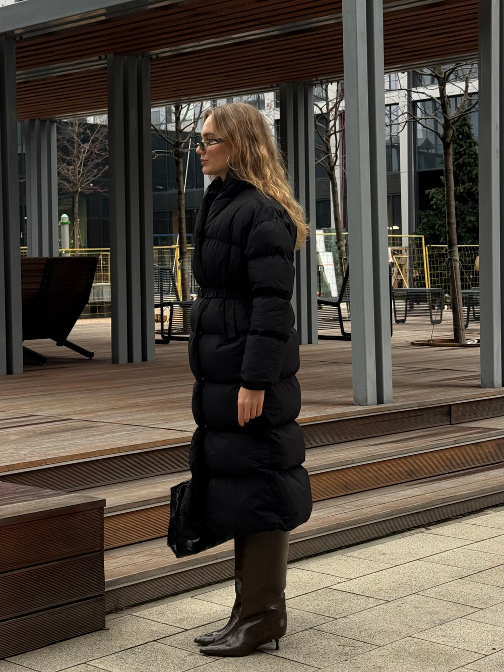 Пуховик Шерон черный