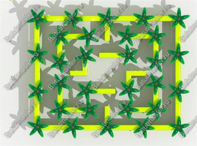 Надувной лабиринт "Пальмы", 10*8*3 м