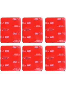 Двухсторонний 3М скотч для клеящихся изогнутых платформ площадок GoPro (набор 6шт)