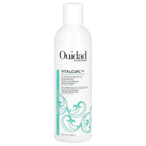 Ouidad, VitalCurl® +, очищающий и нежный шампунь, спиральные локоны, 250 мл (8,5 жидк. унц.)