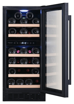 Винный шкаф Temptech Prestige PRESQ38DB двухзонный черный