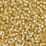 Японский бисер TOHO Round 15/0 (№22F), с внутренним серебрением, прозрачный матовый
