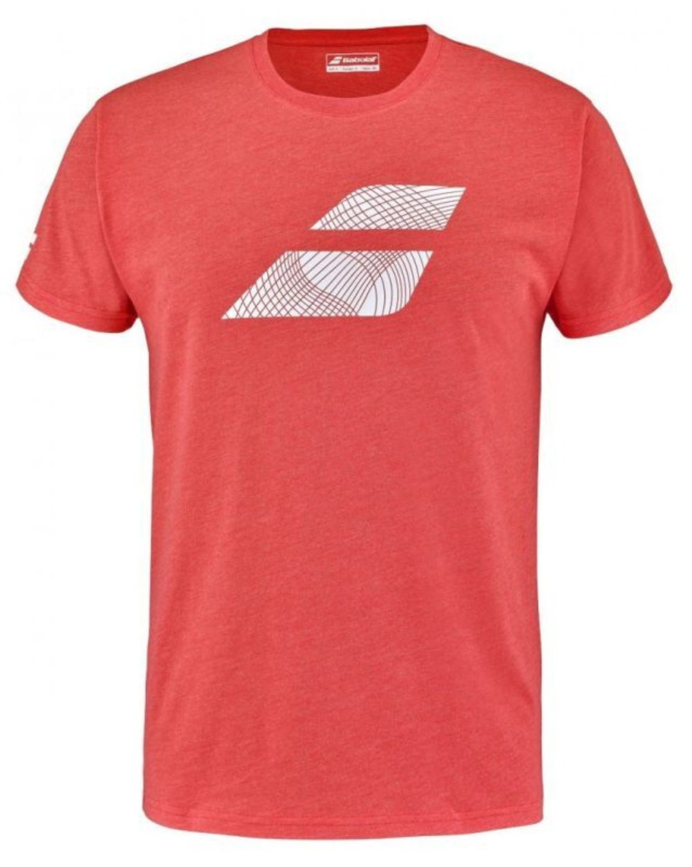 Мужская теннисная футболка Babolat Exercise Big Flag Tee Men - poppy red heather