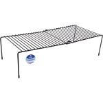 Полка металлическая универсальная «ФАНАДЕРО», цвет черный, 32/55*24*14.5см (лейбл)