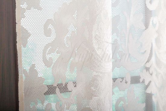 Штора Тирол (кремовый жаккард ришелье)