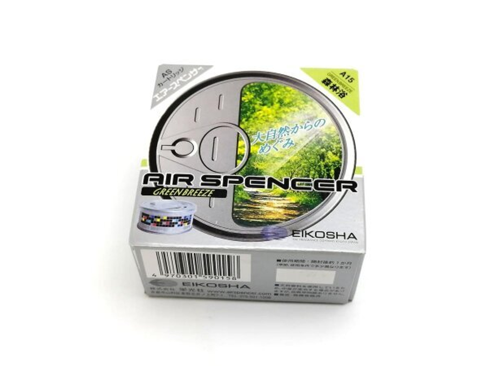 Автомобильные ароматизаторы воздуха меловой Eikosha Air Spencer - GREEN BREEZE А15