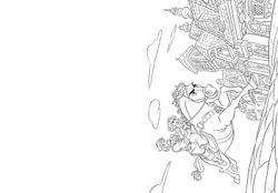 Hachette  раскраска по номерам  DISNEY TEENS - Atelier de coloriages - Scènes d'action