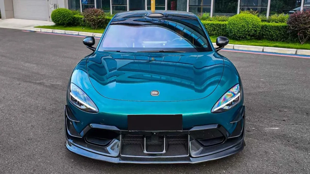 Карбоновая губа переднего бампера для Xiaomi SU7 2024+ Сяоми