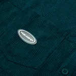 Рубашка YMKASHIX Velvet Button Изумрудная