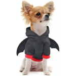 Кофта - толстовка с капюшоном для собак мелких пород «Летучая мышь», размер L (45*35*26см)