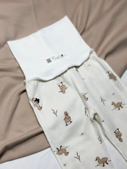 Ползунки швы наружу Утята Экрю RinaAmari