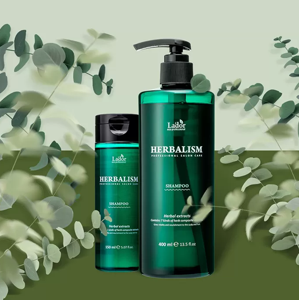 Lador Herbalism Shampoo успокаивающий шампунь с травяными экстрактами против выпадения волос