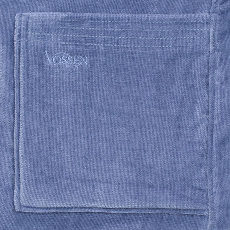 Халат велюровый Vossen Texas atlantic 484 светло-синий