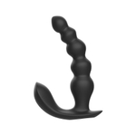 Черная анальная виброёлочка Anal Bead Vibrator с пультом ДУ