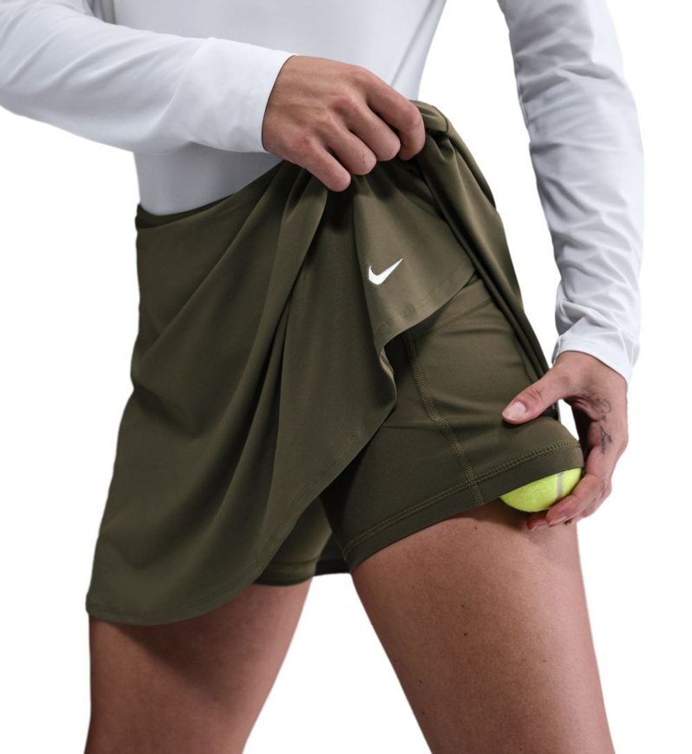 Теннисная юбка Nike Dri-Fit Victory - medium olive/white