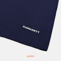  Футболка мужская Carhartt WIP Link Script артикул:I031373_blue - купить в магазине Дайс
