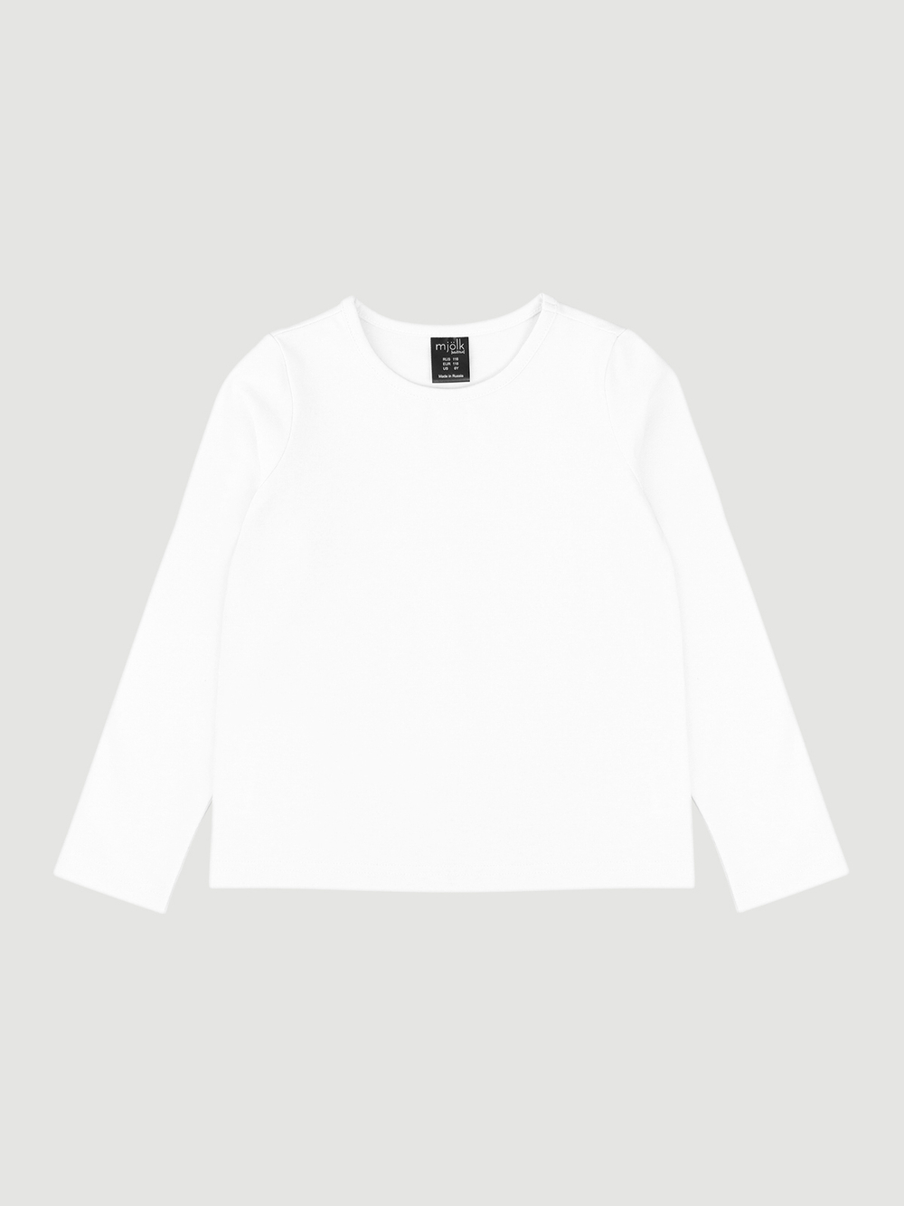 Лонгслив для девочки Mjölk White, уценка