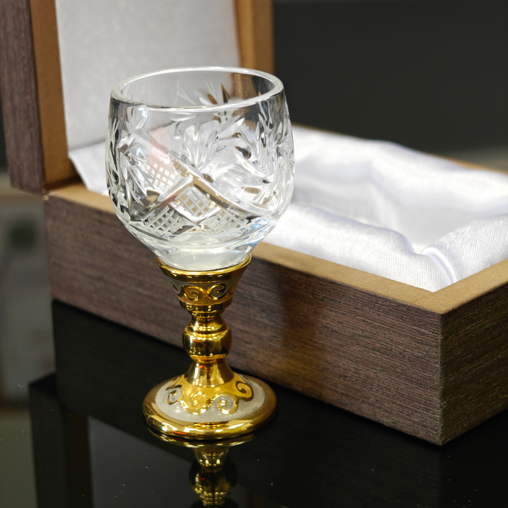 Рюмочка "Хрусталь" (Златоуст)в футляре