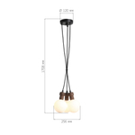 SL6226.403.03 Светильник подвесной ST-Luce Черный/Белый G9 3*5W 4000K CORK