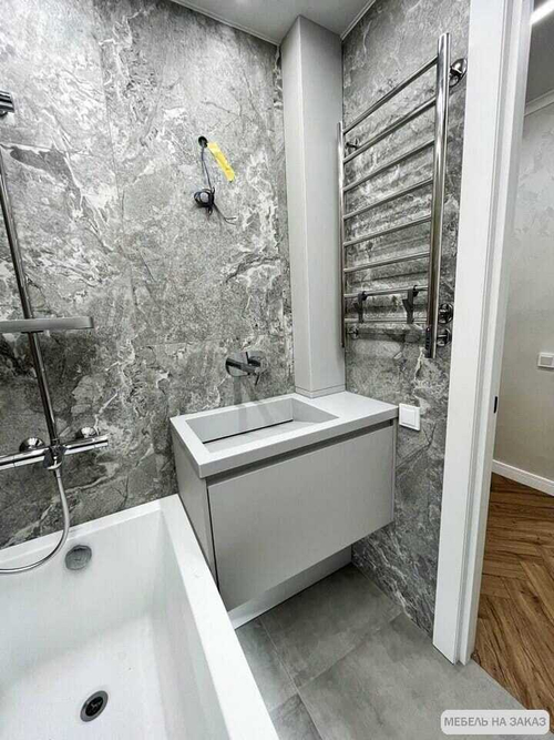 Подвесная тумба под раковину на заказ