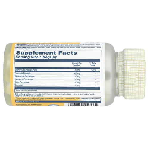 Solaray, Mega Quercetin™, 60 растительных капсул