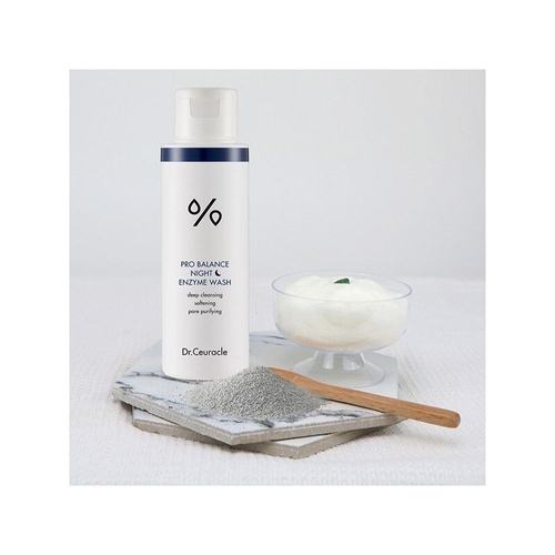 Dr.Ceuracle Pro Balance Night Enzyme Wash вечерняя энзимная пудра с древесным углём для жирной кожи