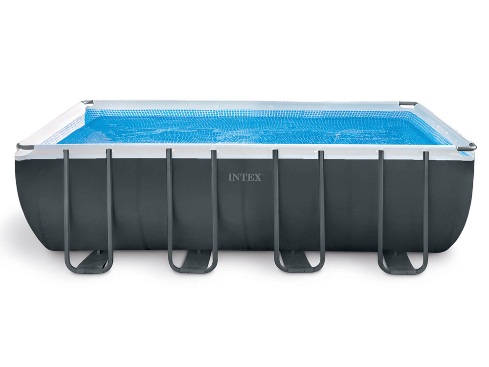 Каркасный бассейн Intex Ultra Frame 549х274х132 см + песочный ф/насос 4,5 м3/ч, лестница, тент, подстилка (26356)