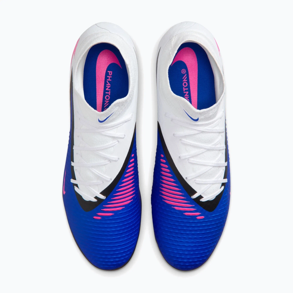 Футбольные бутсы Nike Phantom 6 High Academy FG/MG racer blue/white/pink blast