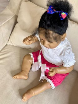 Кукла Реборн мягконабивная 55см в пакете (FA-165)