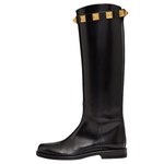 Valentino Garavani Roman Stud Round Toe Boots