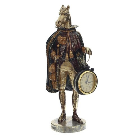 GAEM Фигурка декоративная "Лошадь" с часами D4см, (LR44x1), L12 W7,5 H24,5 см