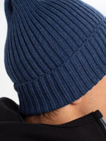 Шапка вязаная-резинка весенняя/осенняя КЭП(Сапфир)