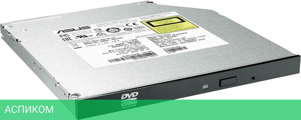 Оптический привод Asus SDRW-08U1MT/BLK/B/GEN Black (90DD027X-B10000)