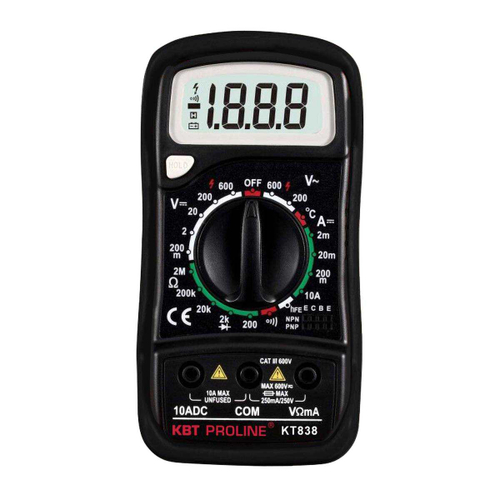 Мультиметр цифровой KT 838 серия PROLINE КВТ