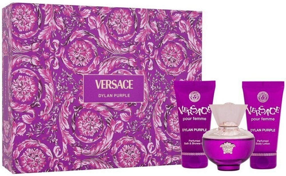 VERSACE DYLAN PURPLE EDP SET 50 ML + S/G 50 + B/L 50 ML