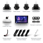 Магнитола для Peugeot Traveller/Expert, Citroen SpaceTourer/Jumpy, Opel Zafira Life/Vivaro - Teyes CC3-2K-360 на Android 10, 2K QLED, 6Гб+128Гб, CarPlay, 4G SIM-слот, 4 камеры в комплекте