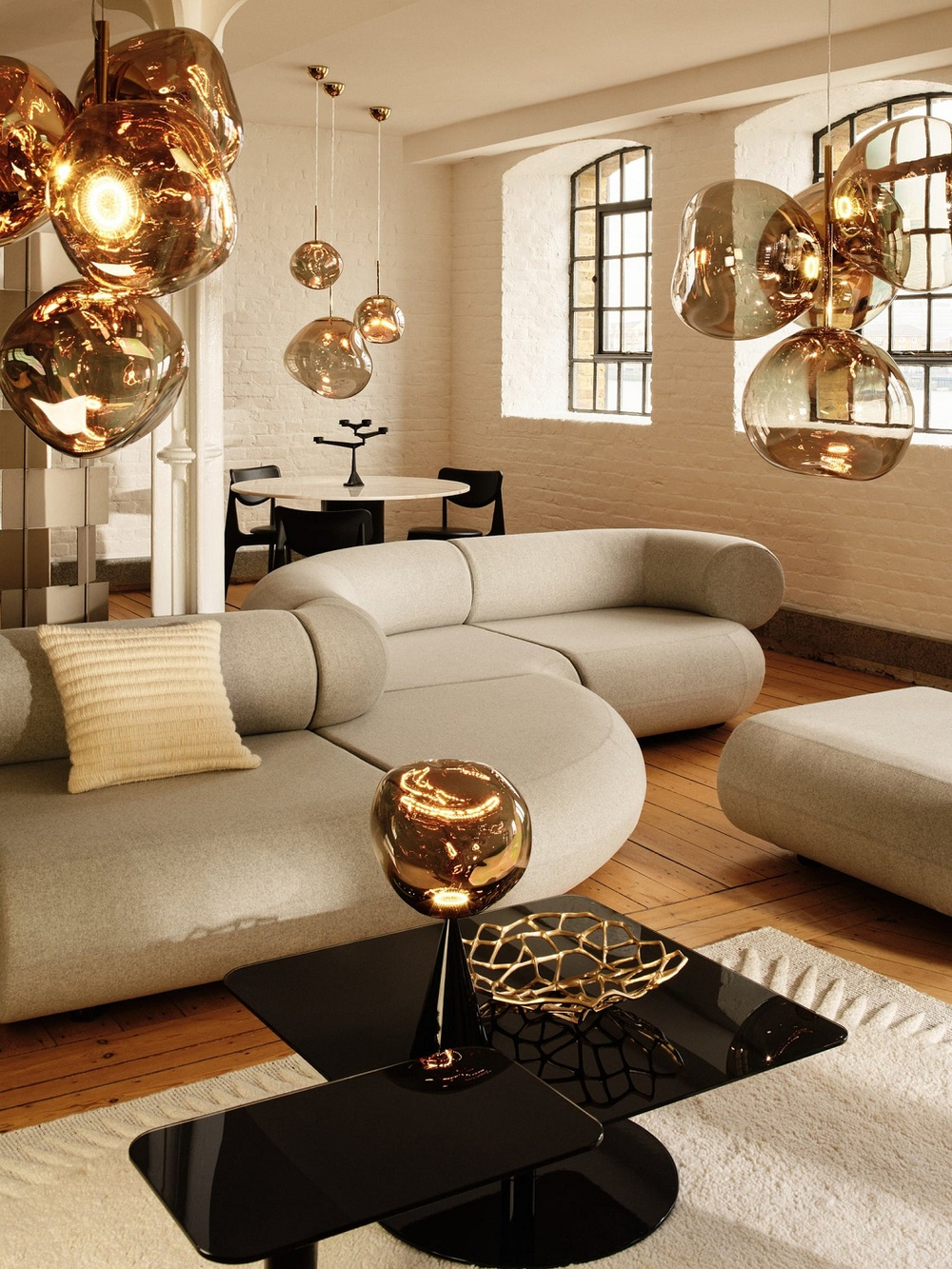 Настольная лампа Melt Cone Fat Bronze