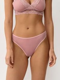 Трусы бразилиана "Розовое кружево" женские