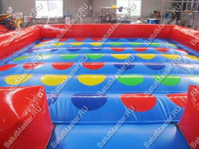 Интерактивная надувная игра "Твистер" 5*5*0.5 м, с постоянной подкачкой