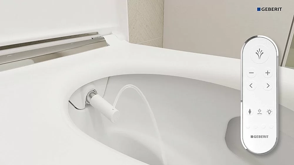 Унитаз-биде подвесной Geberit AquaClean 146.224.21.1 белый, с крышкой микролифт, безободковый, слив-торнадо