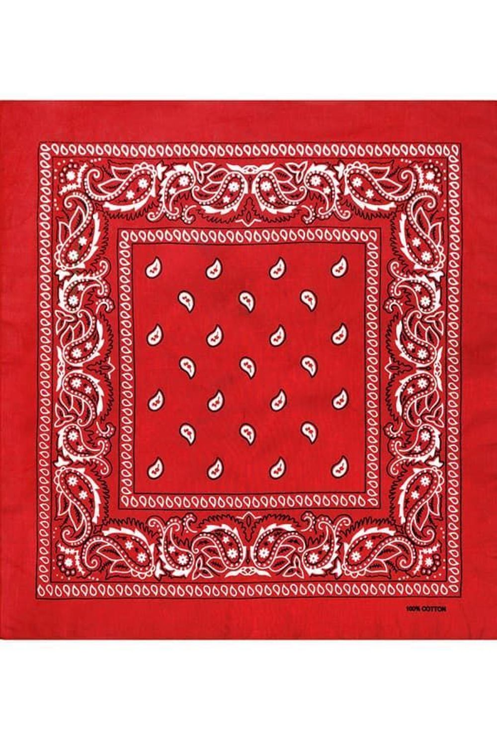 Красная бандана на голову фото