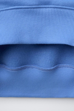 ZARA ТОЛСТОВКА С ПРИНТОМ «МЕДВЕЖОНОК» , ЯРКО-СИНИЙ