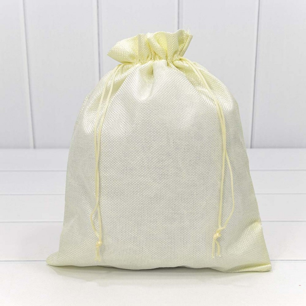 Мешочек 26х32см Лен искусственный (Бежевый)