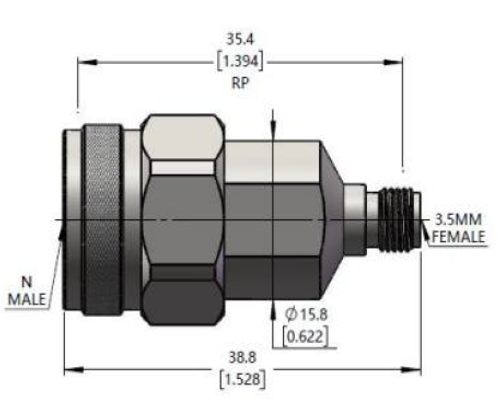 LF-3.5F-NM-18G, Коаксиальный переходник (3.5mm - N)