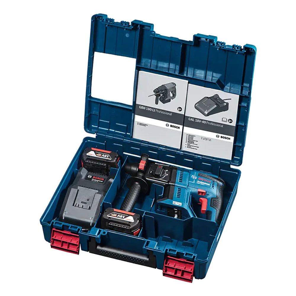 Bosch GBH 180-LI перфоратор sds-plus (2 x 4 Ач, ЗУ) 0611911121